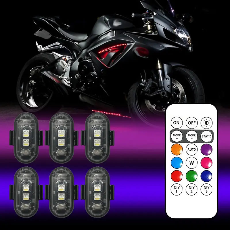 Light Up the Night LEDs for Drones, Motorcycles, & Car-Rechargeable